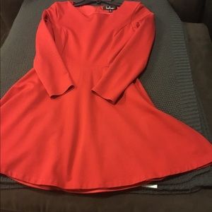 Lulus red skater dress s
